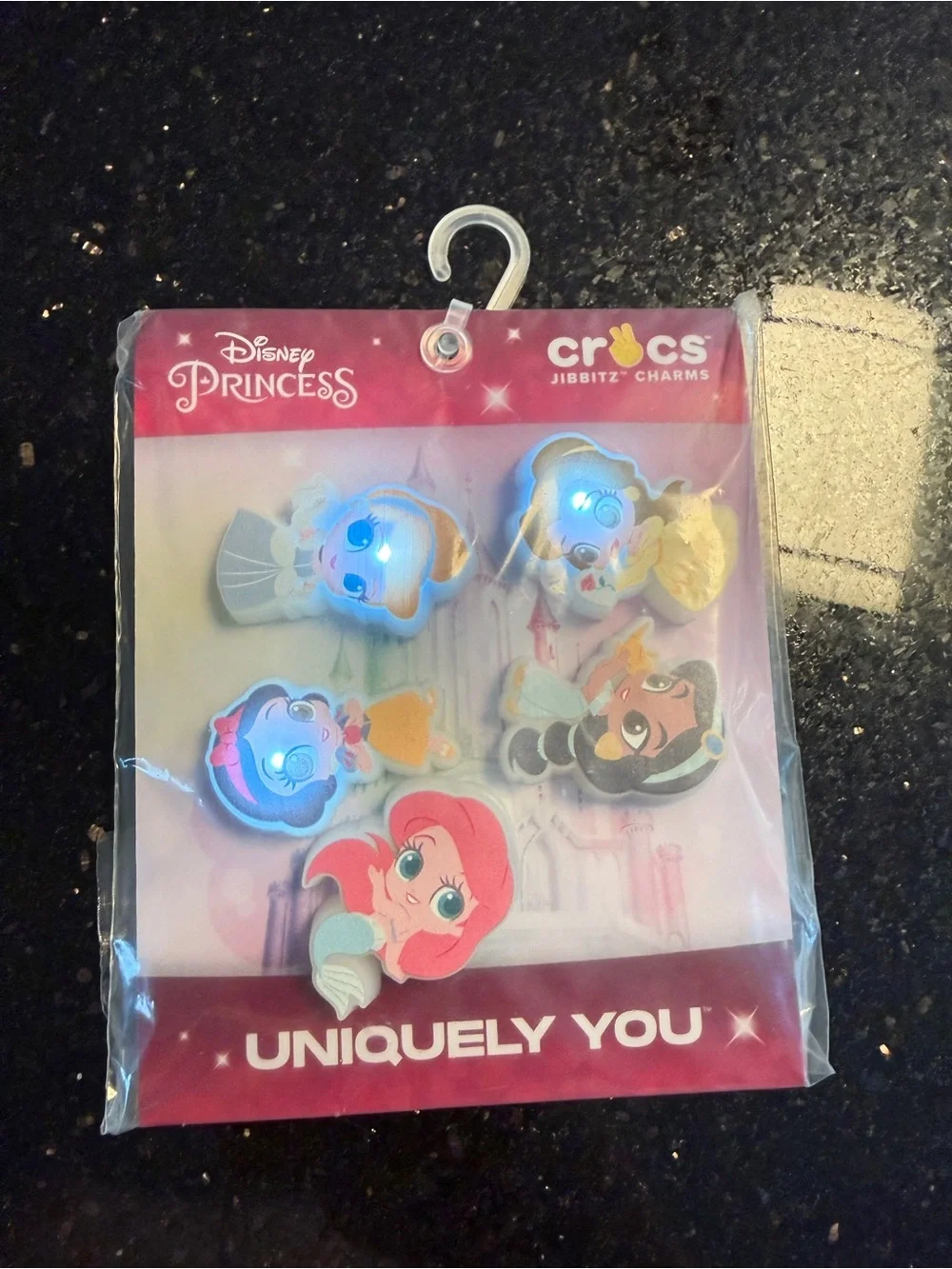 NWT Disney Princess Crocs Jibbitz Charms - Light Up